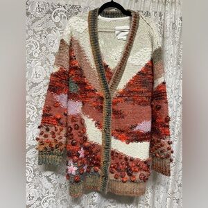 By Anthropologie Novelty Cardigan Sweater